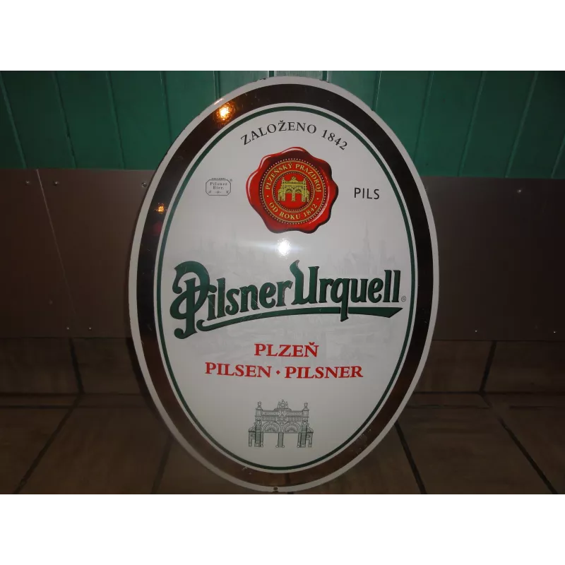 PLAQUE EMAILLEE  PILSNER URQUELL