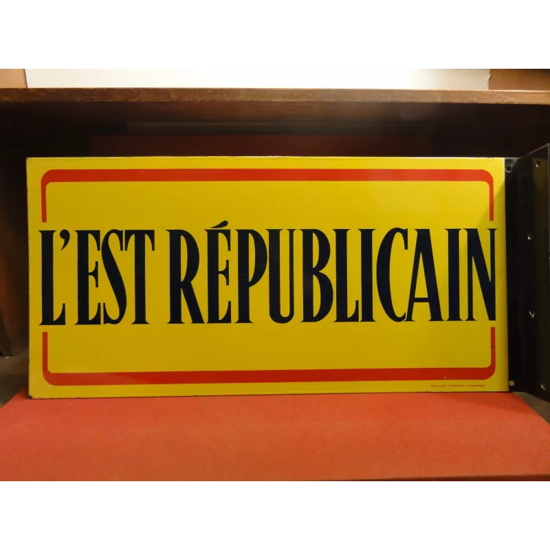 PLAQUE EMAILLEE L'EST REPUBLICAIN