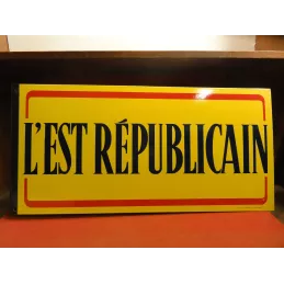 PLAQUE EMAILLEE L'EST REPUBLICAIN