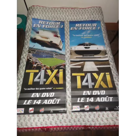 1 LOT DE DEUX AFFICHES  TAXI 4