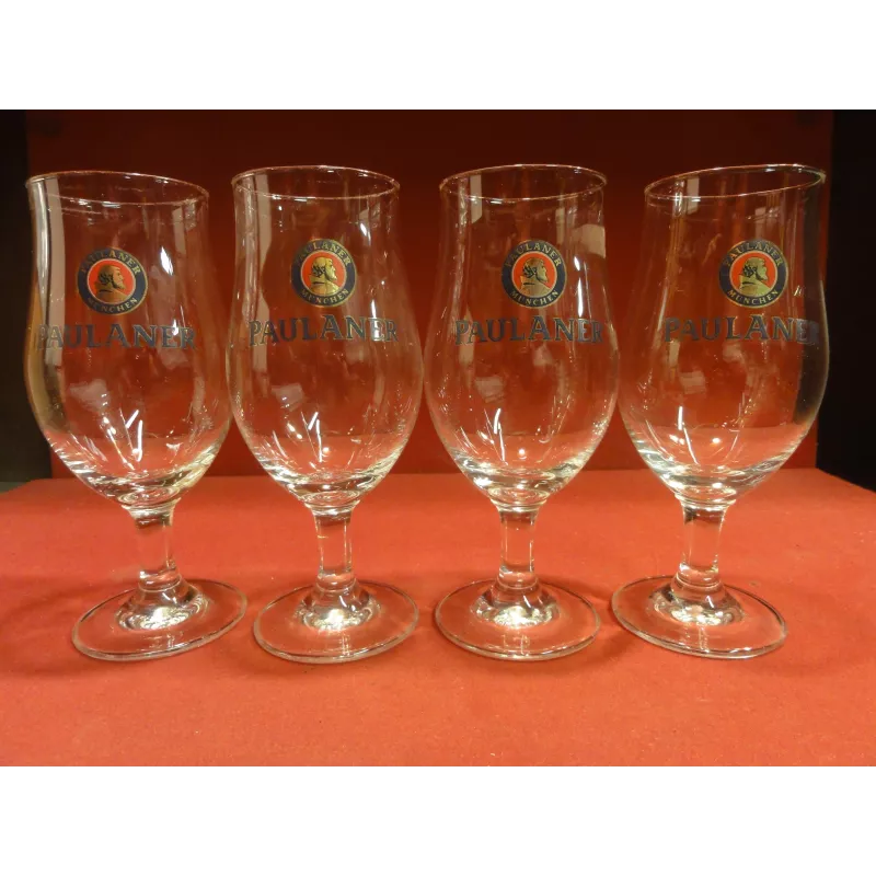 Verres à Bière Paulaner - Lot De 2 - 0.5L - Verre Épais Avec Logo - Fabriqué En Allemagne