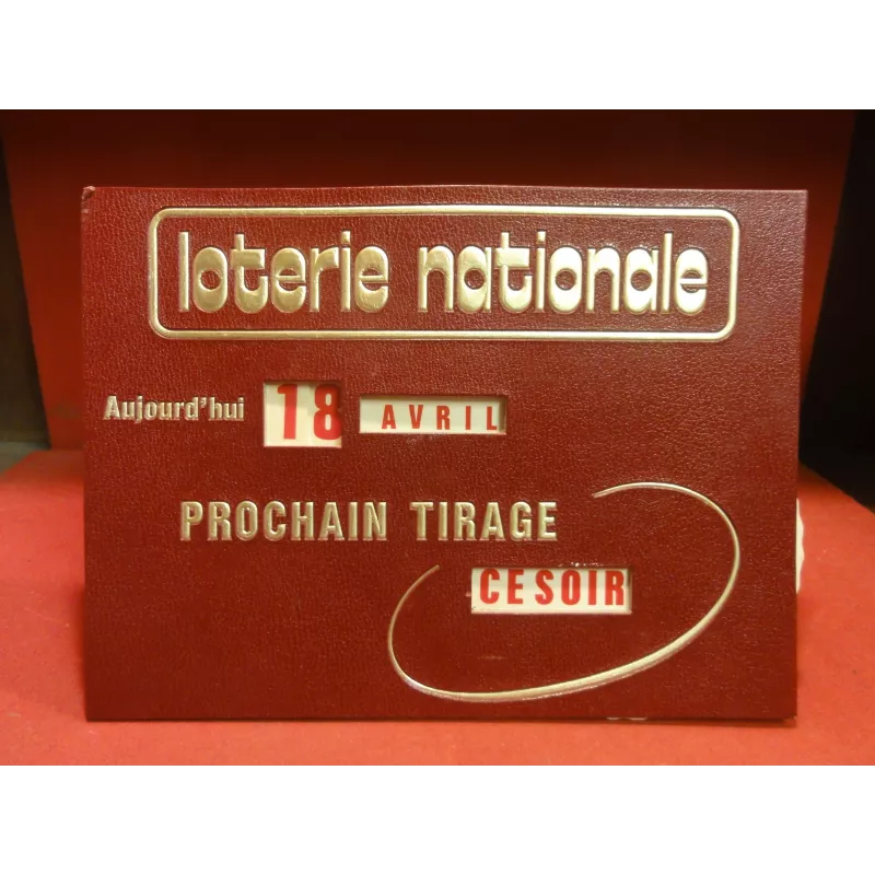 1 CALENDRIER  PERPETUELLE LOTERIE NATIONALE