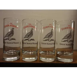 4 VERRES WHISKY THE  FAMOUS GROUSE