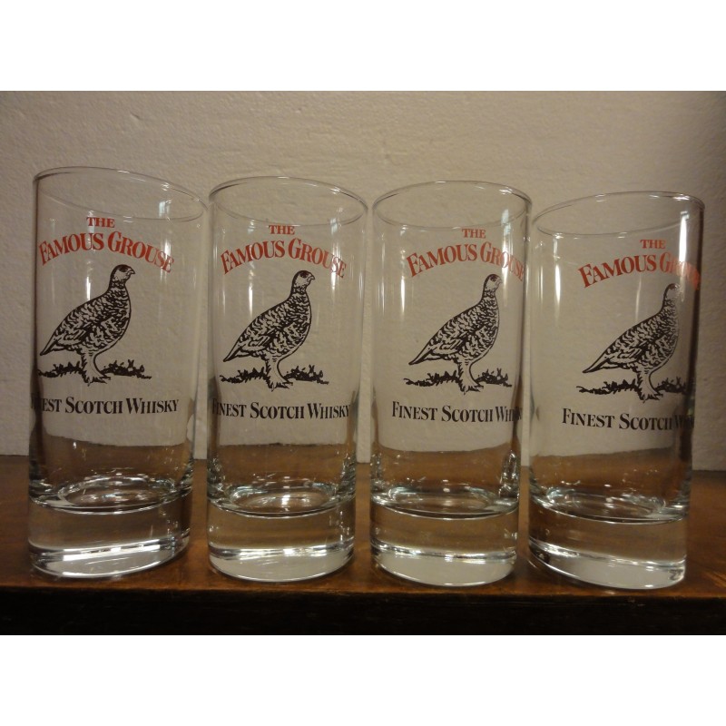 4 VERRES WHISKY THE  FAMOUS GROUSE