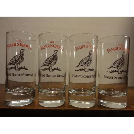 4 VERRES WHISKY THE  FAMOUS GROUSE