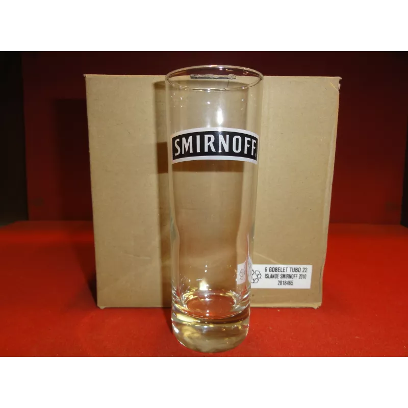 6 VERRES SMIRNOFF 22CL