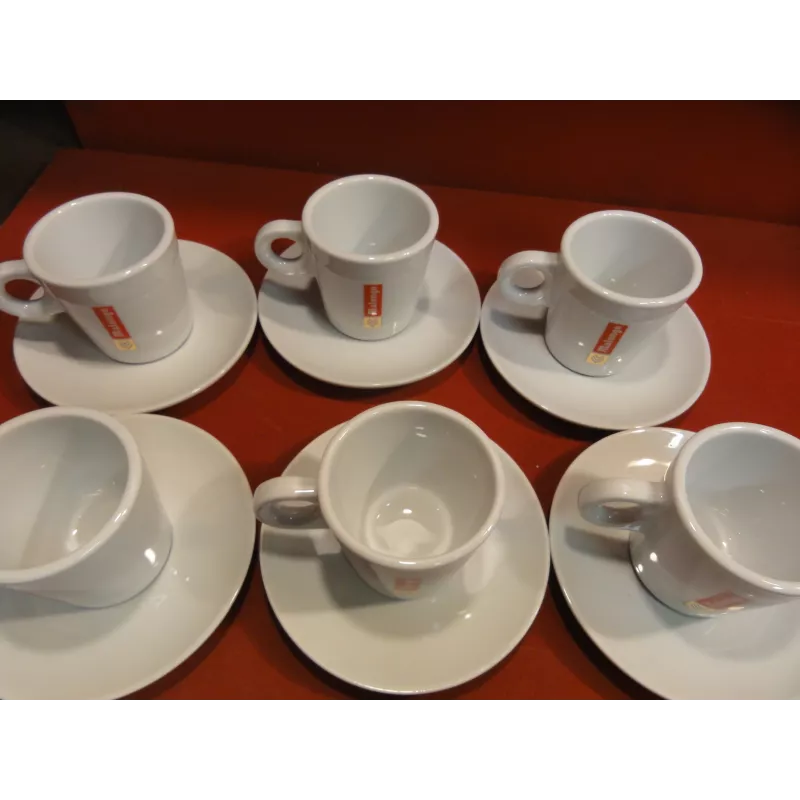 Lot De 6 Tasses à Café – Multicolore – Occasion (Bon État, Marques D’Usure Superficielles)