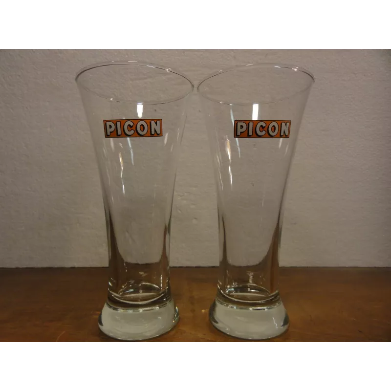 DEUX VERRES PICON HT. 16cm