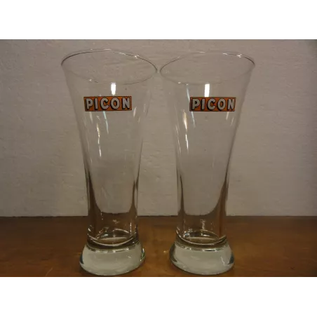 DEUX VERRES PICON HT. 16cm