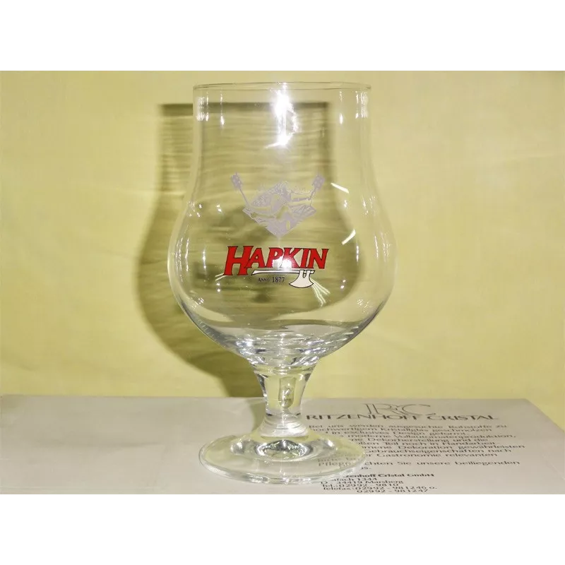 boite de 6 verres  hapkin  33cl