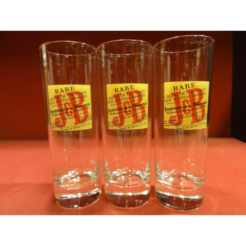 3 VERRES WHISKY J&B 22CL