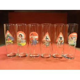 6 VERRES HUMORISTIQUE 