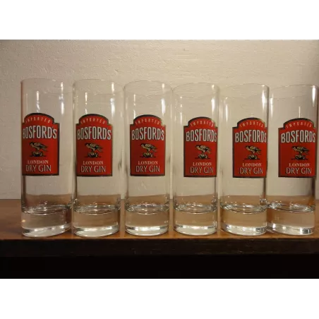 6 VERRES GIN BOSFORD'S 22CL