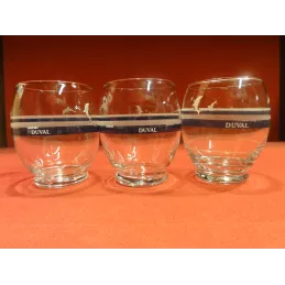 3 VERRES PASTIS DUVAL 