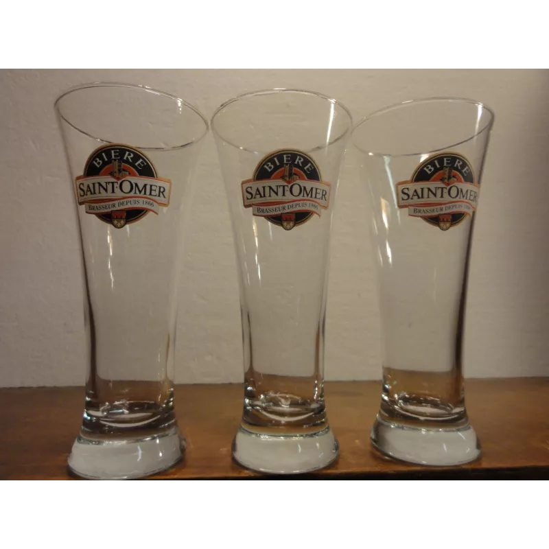 3 VERRES SAINT OMER 25CL OCCASION