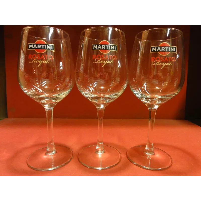 3 VERRES  MARTINI ROYAL ROSATO