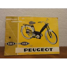 1 CARNET CYCLOMOTEUR PEUGEOT 101  102