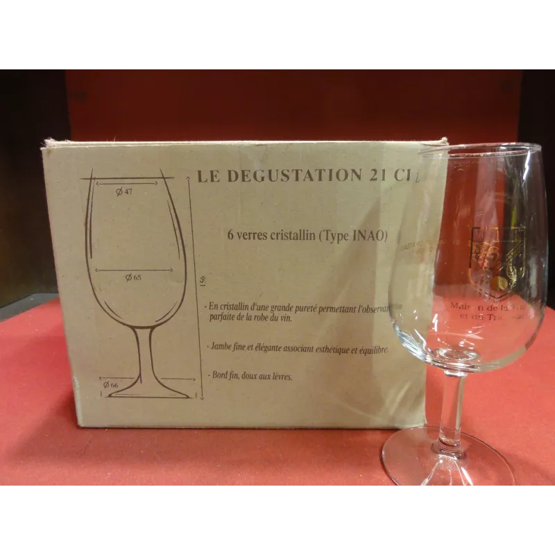 6 VERRES A VIN  DEGUSTATION 21CL