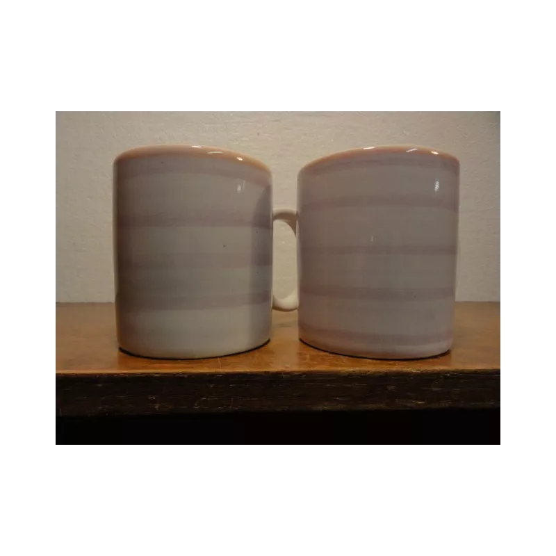 DEUX MUGS LILA HT. 9CM