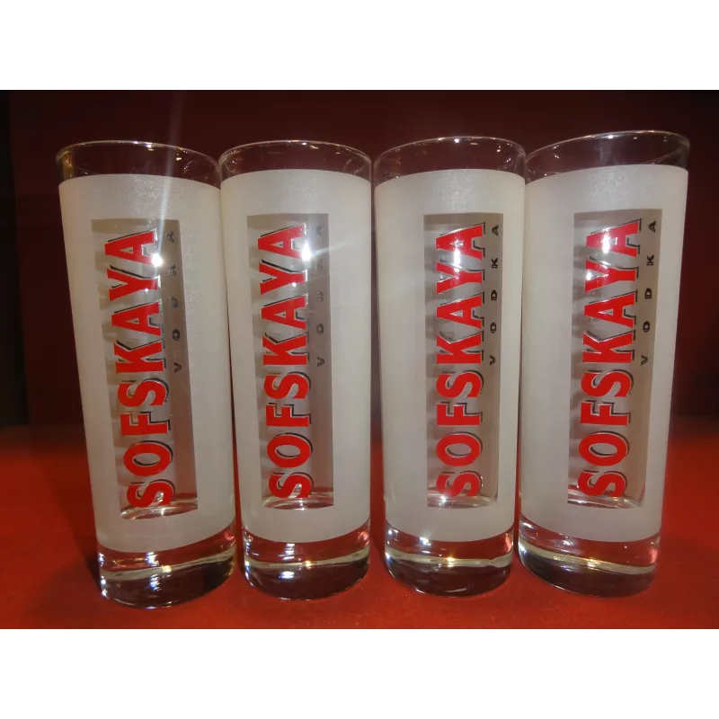 4 VERRES VODKA SOFSKAYA 22CL