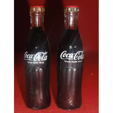 DEUX MINIS BOUTEILLES COCA-COLA 