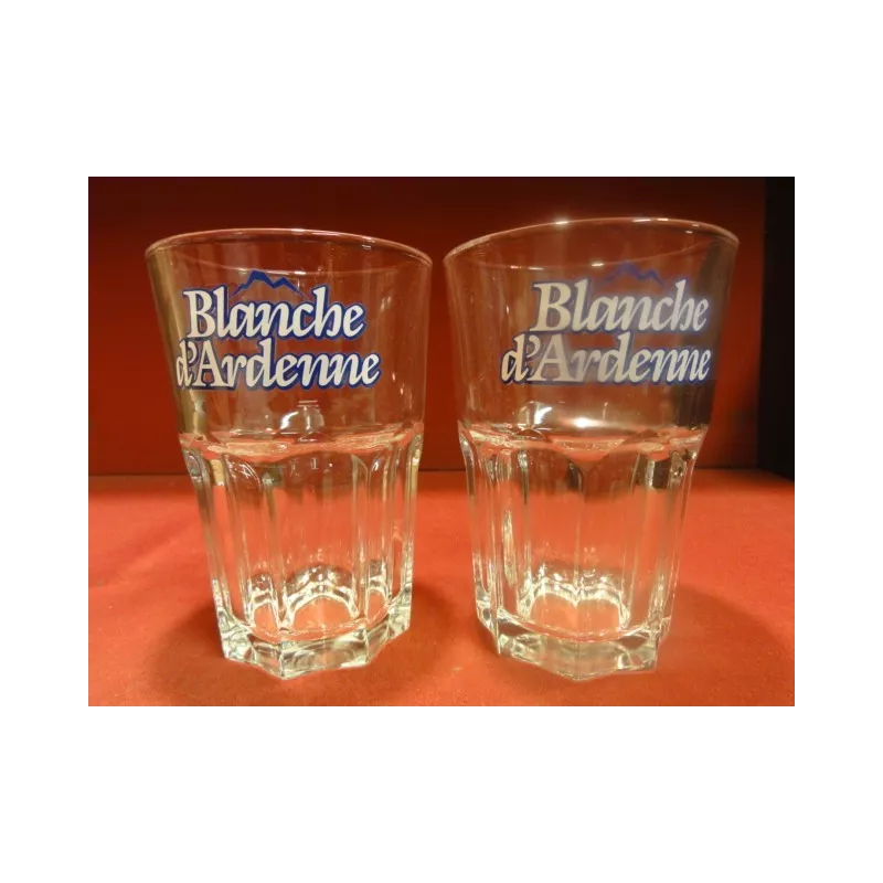 2 VERRES BLANCHE D'ARDENNE  33CL