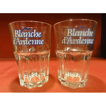 2 VERRES BLANCHE D'ARDENNE  33CL