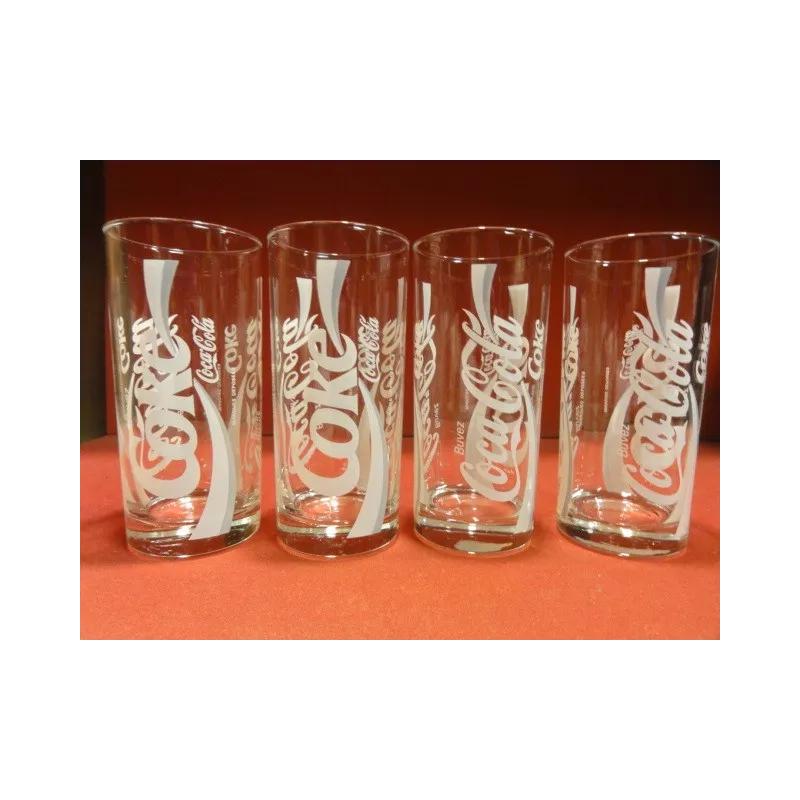 4 VERRES COCA-COLA  25CL