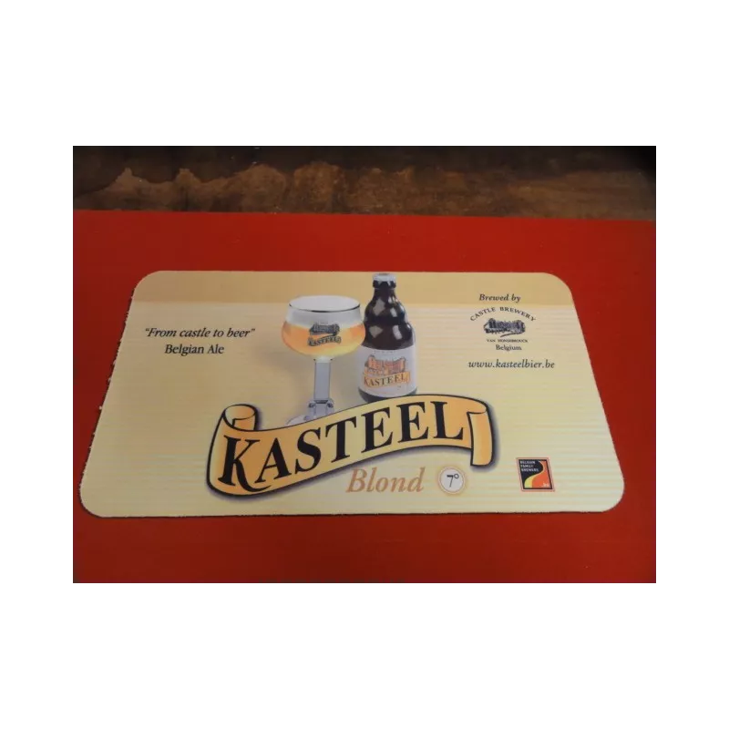 1 TAPIS DE BAR  KASTEEL BIER