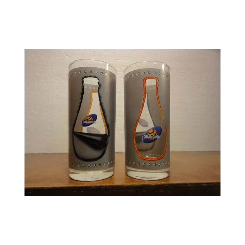 DEUX VERRES ORANGINA 25CL