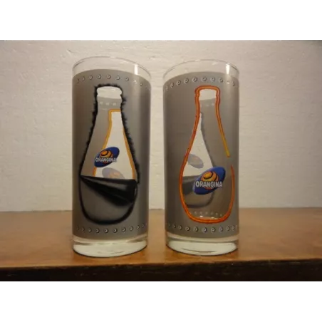 DEUX VERRES ORANGINA 25CL