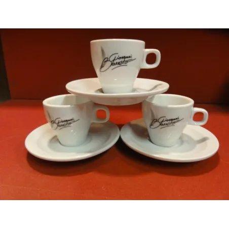 3 TASSES A CAFE GIOVANNI BARESTO + 3 SOUS TASSES