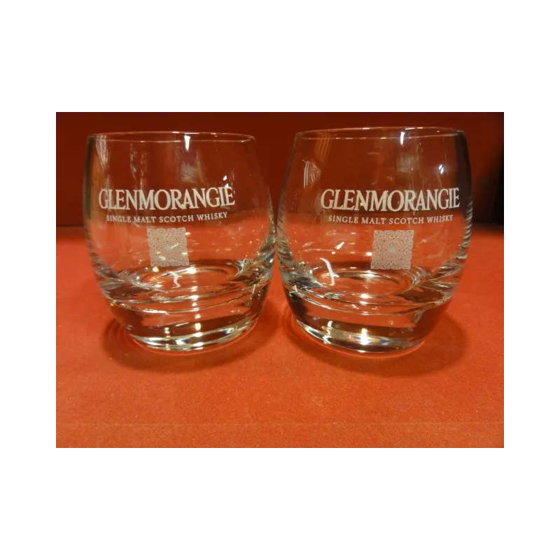 DEUX VERRES WHISKY GLEN MORANGIE 