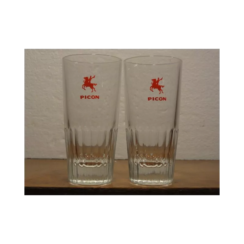 2 VERRES PICON HT. 11CM