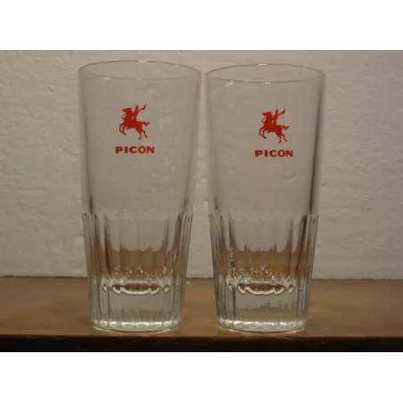 2 VERRES PICON HT. 10.80CM