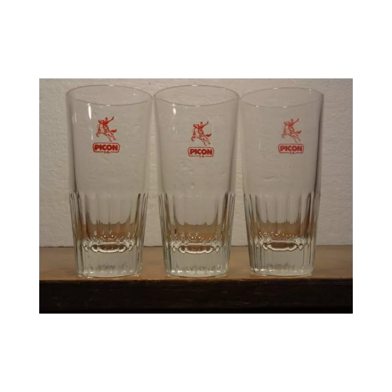 3 VERRES PICON HT. 11CM