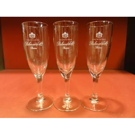 3 FLUTES A CHAMPAGNE PALMER HT 16CM