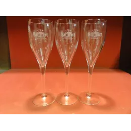 3 FLUTES A CHAMPAGNE RUINART 14CL