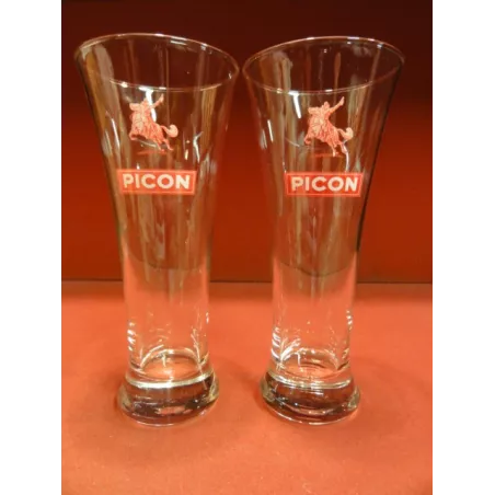 2 VERRES PICON 25CL HT. 18CM