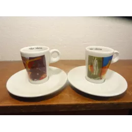 2 TASSES A CAFE FOLLIET  NICOLE BLAS