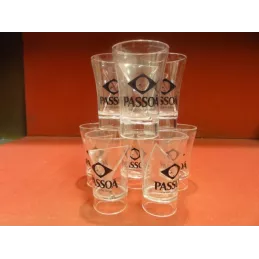 8 VERRES PASSOA  HT. 7CM