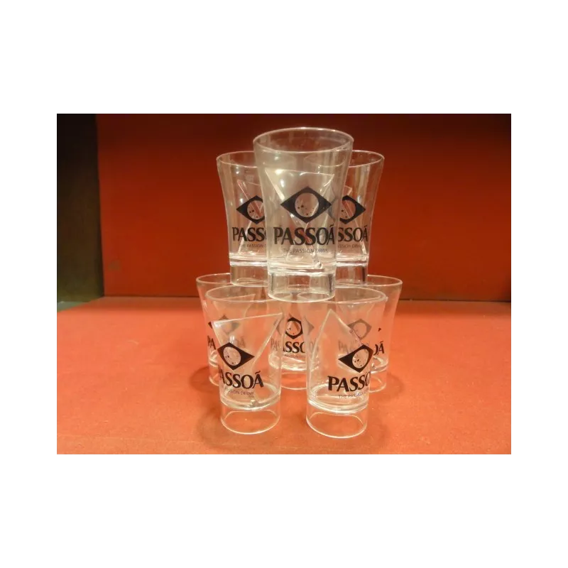 8 VERRES PASSOA  HT. 7CM