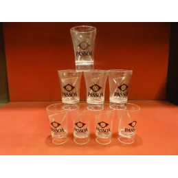 8 VERRES PASSOA  HT. 7CM