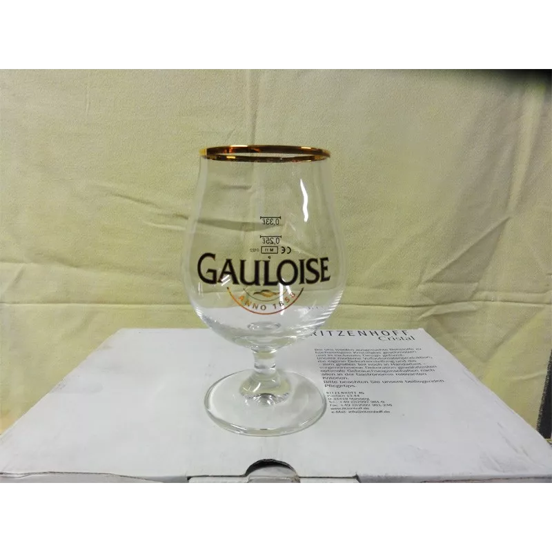 boite de 6 verres gauloise 33cl