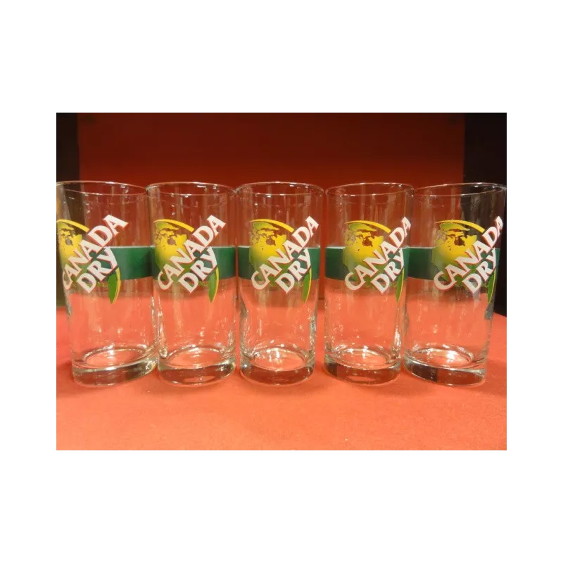 5 VERRES CANADA DRY 25CL