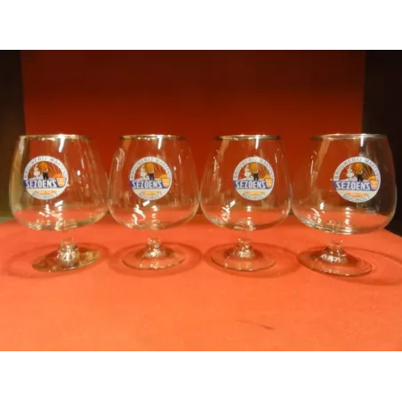 4 VERRES SEZOENS  33CL  STYLE COGNAC