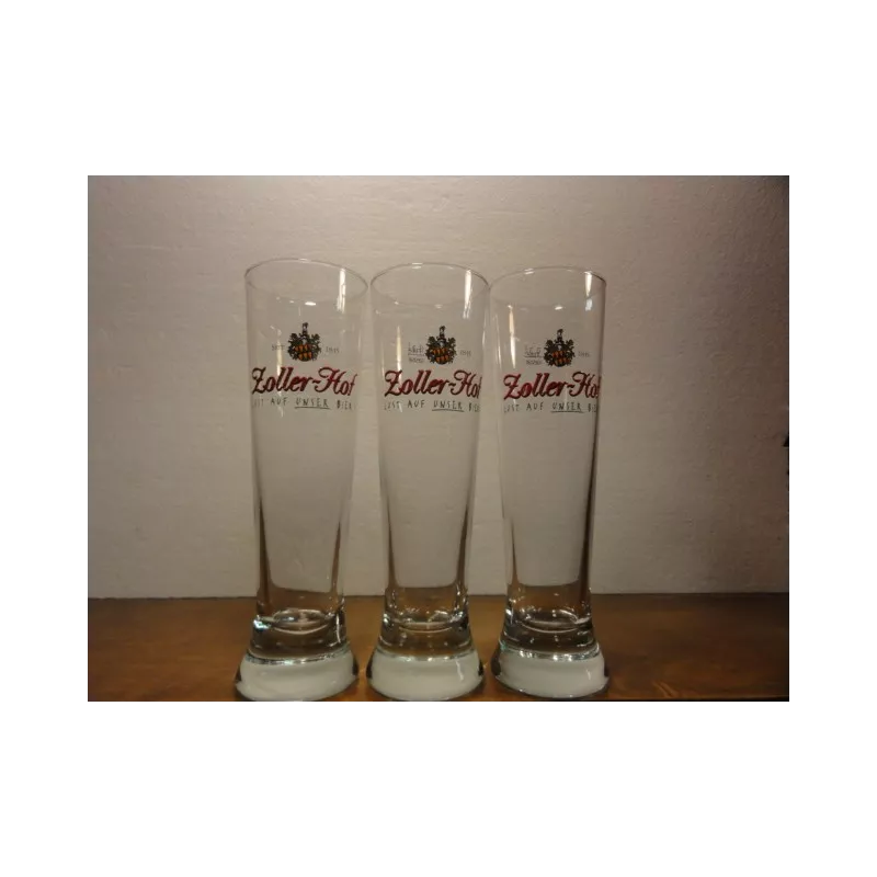 3 VERRES EMAILLES  ZOLLER-HOF 30CL