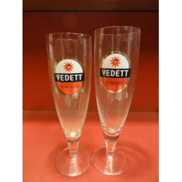 2 VERRES VEDETT 33CL ET 40CL