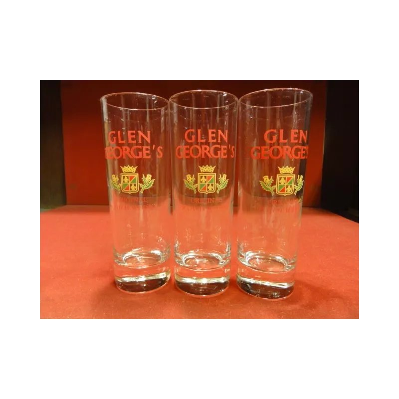 3 VERRES WHISKY GLEN GEORGE'S 22CL