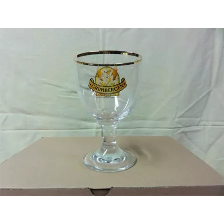 6 verres grimbergen logo jaune 25cl